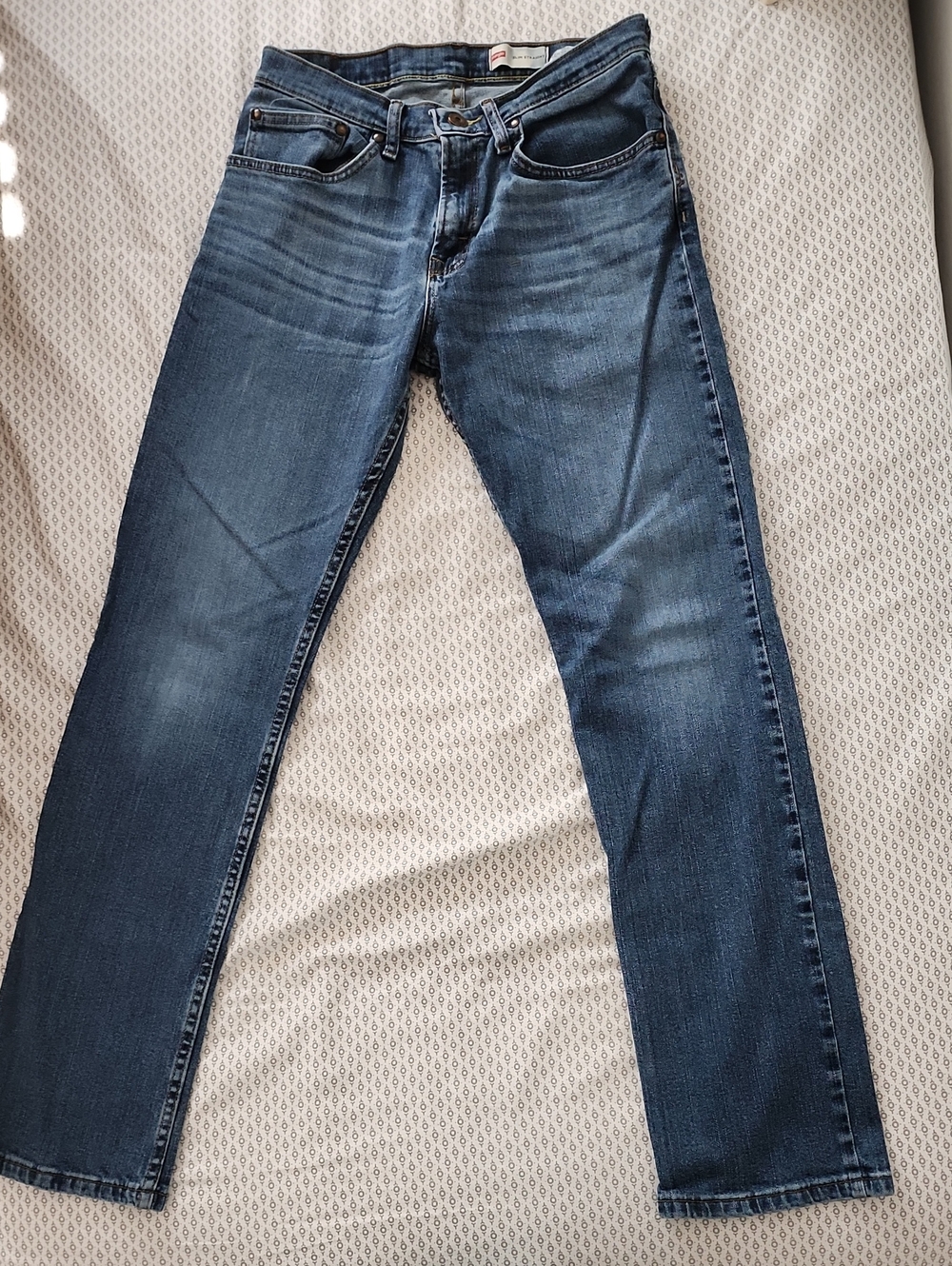 Mens Wrangler Women's Straight-Leg Jeans in Dark Blue Wash 30x32